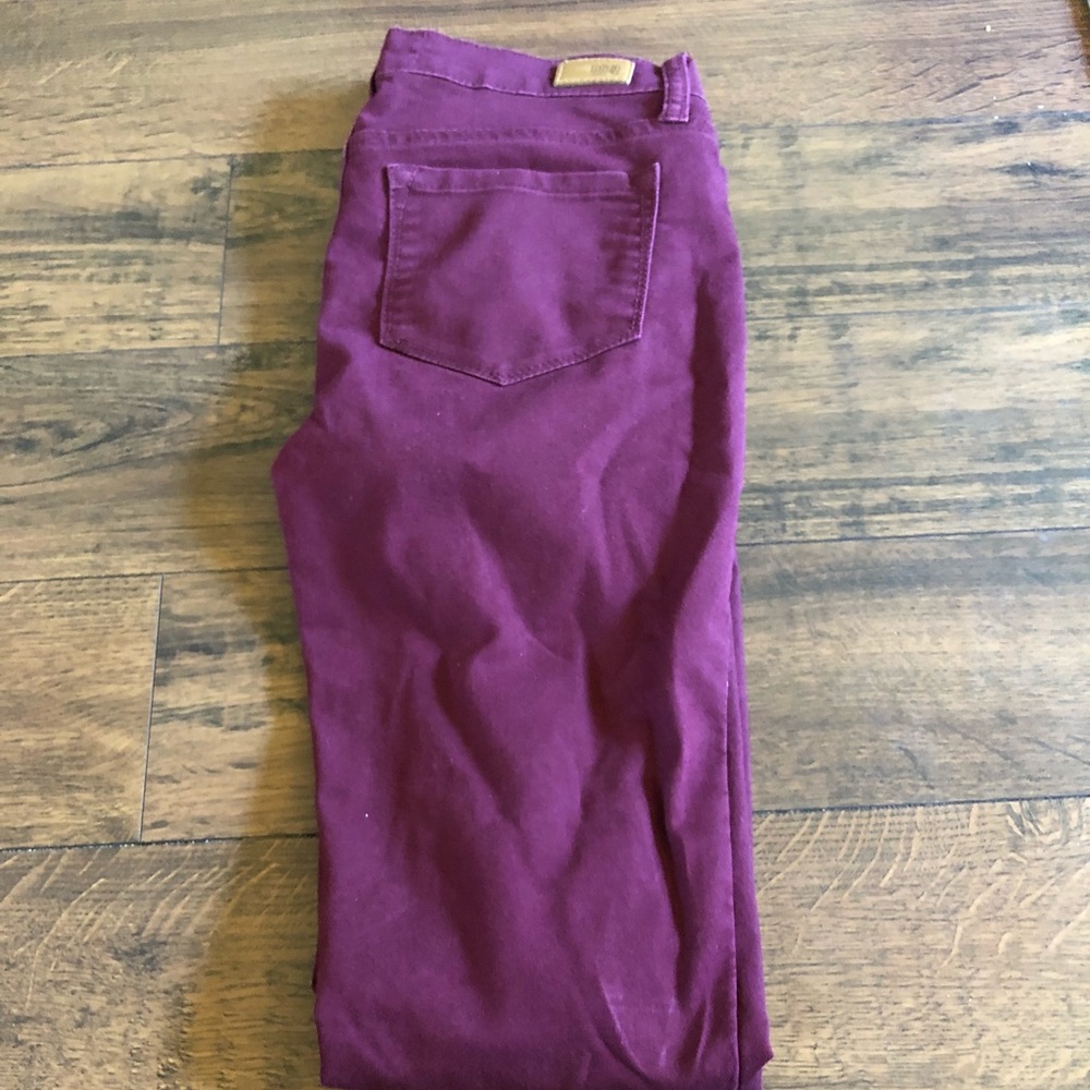 Maroon jeans